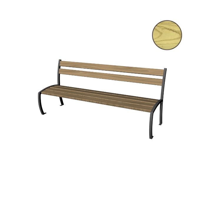 BANC URBAIN DÉTROIT PIN TRAITÉ