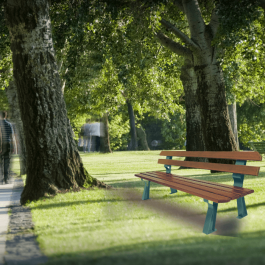 BANC CHICAGO LAMES PIN LASURÉ CHATAIGNIER