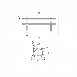 BANC URBAIN DRESDE