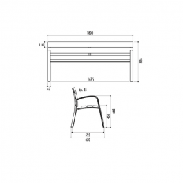 BANC URBAIN MODO BOIS TECHNIQUE