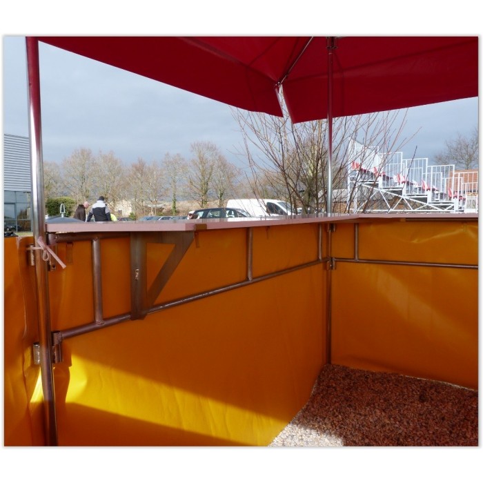 Buvette 3x3m 9m² Toiture polyester Buvette 3x3m 9m² Toiture polyester