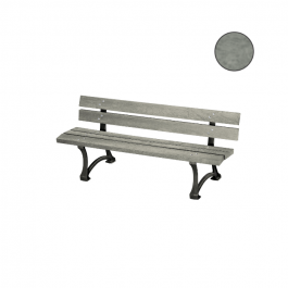 BANC EDIMBOURG 180 CM 5 LAMES RECYCLÉES