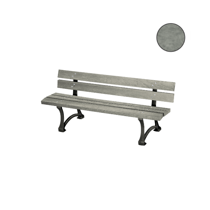 BANC EDIMBOURG 180 CM 5 LAMES RECYCLÉES BANC EDIMBOURG 180 CM 5 LAMES RECYCLÉES