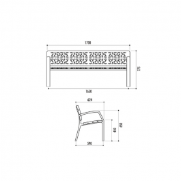 BANC URBAIN LA FOREST