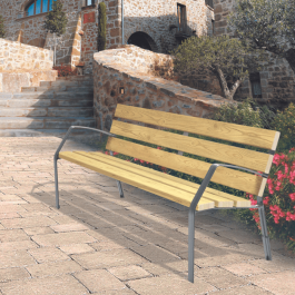 BANC MODO-08 6 LAMES 180 CM EN PIN