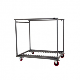 mange debout pliant, 80 cm gris foncé, plastique, résistante, solide, polyéthylène HDPE pur, recyclable, table 4 personnes