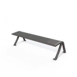 Banquette urbaine lame métal  - gamme Horizon -175 cm