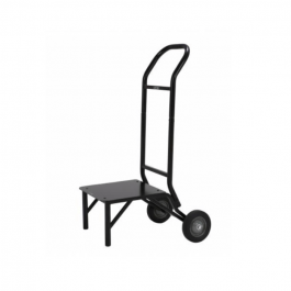 Chariot pour chaises empilables, Structure en acier 37.5cm en profondeur par 43cm en largeur, résistante, solide, recyclable,