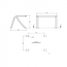 TABOURET BERGERAC GAMME HORIZON