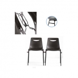 Chaise empilable New Campus accrochable M2 - Grosfillex