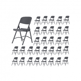 Chaises pliantes Norman ZOWN-Maxchief, plastique, solide, résistante polyéthylène HDPE pur, recyclable