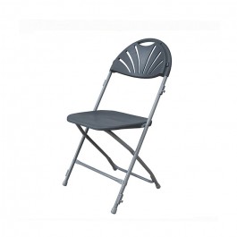 Chaise pliante Palme accrochable M2 noire et anthracite