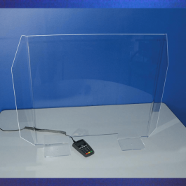 Protection plexiglas avec passe document