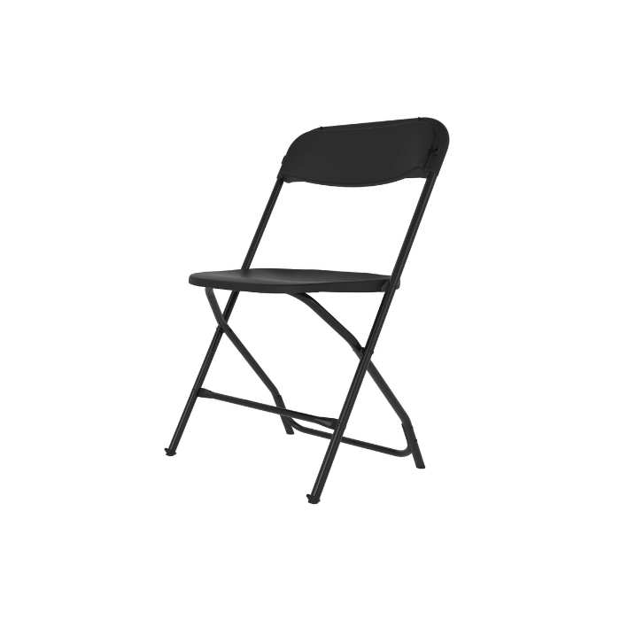 Chaise pliante polyéthylène et acier Alex - ZOWN-Maxchief -noir