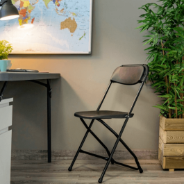 Chaise pliante Alex  ZOWN-Maxchief noir M1, gris, plastique, solide, polyéthylène HDPE pur, recyclable