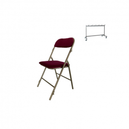 Lot de 36 Chaises pliantes Prestige en velours M1