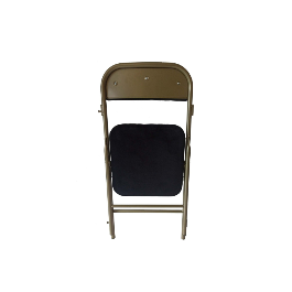 Chaises pliantes Prestige vieil or/noir en velours M1+chariot, plastique, résistante, solide, polyéthylène HDPE pur, recyclable