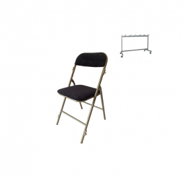 Lot de 36 Chaises pliantes Prestige en velours M1