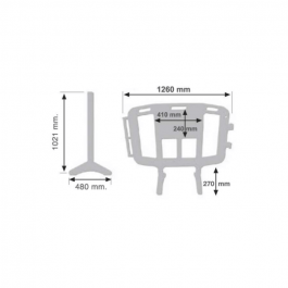 Barrière de sécurité Dim: L1260xH1021mm