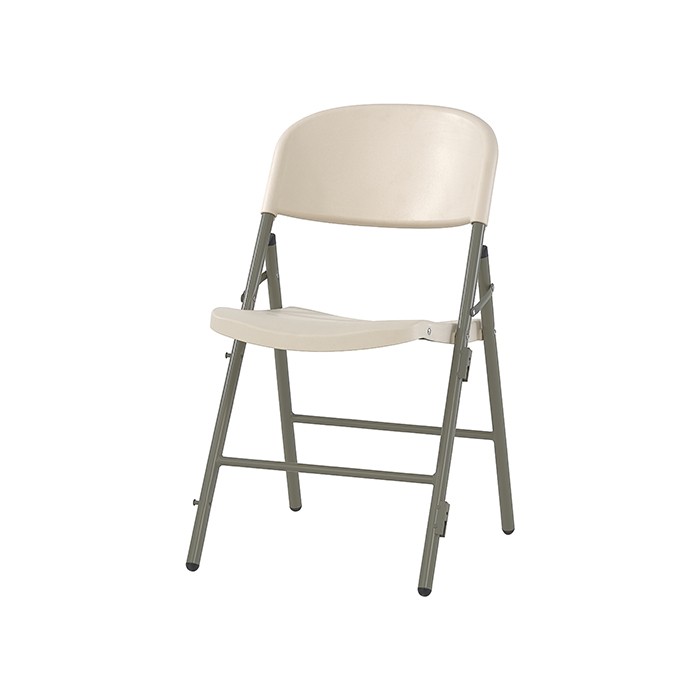 Chaise jumbo pliante accrochable M2, gris, plastique, solide, polyéthylène HDPE pur, recyclable