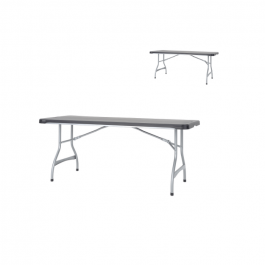 Lot de 20 tables pliantes polyéthylène noire nesting 183x76cm - Lifetime