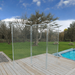 grilles d'exposition 2x1m de fabrication française , résistante, solide , recyclable Poids : 11,5 kg