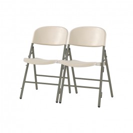 chaises jumbo pliante accrochable blanc, plastique, résistante, solide, polyéthylène HDPE pur, recyclable