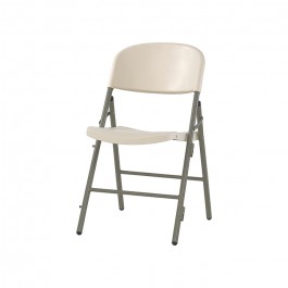 chaises jumbo pliante accrochable blanc, plastique, résistante, solide, polyéthylène HDPE pur, recyclable