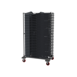 chaises jumbo pliante accrochable noir, plastique, résistante, solide, polyéthylène HDPE pur, recyclable