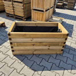 Jardinière Oléa en pin traité autoclave - 100x50cm poids: 35 kg résistante, solide et recyclable.