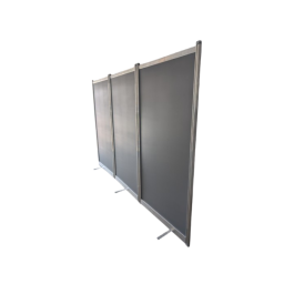 3 panneaux M3 200x100 reliés et pivotant - Multiflex
