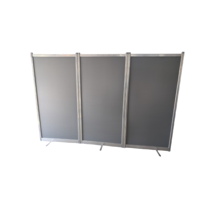 3 panneaux M3 200x100 reliés et pivotant - Multiflex