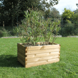 Jardinière Oléa en pin traité autoclave - 100x50cm poids: 35 kg résistante, solide et recyclable.
