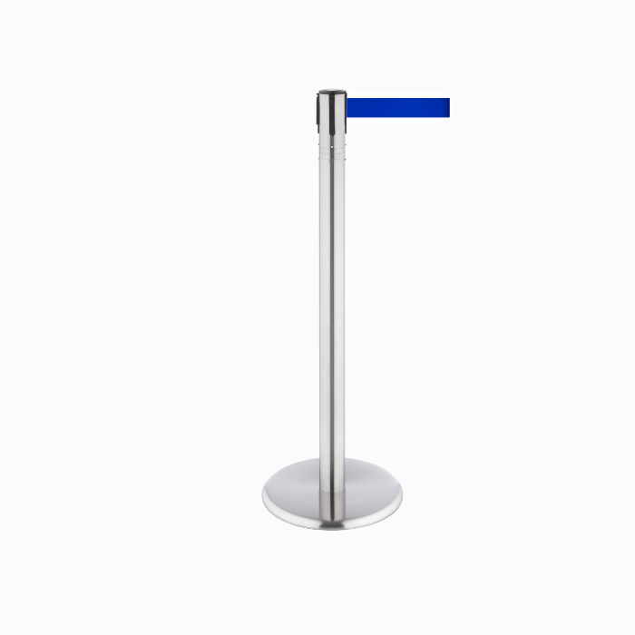 Poteau de guidage avec sangle  pour délimitation zone ou foule