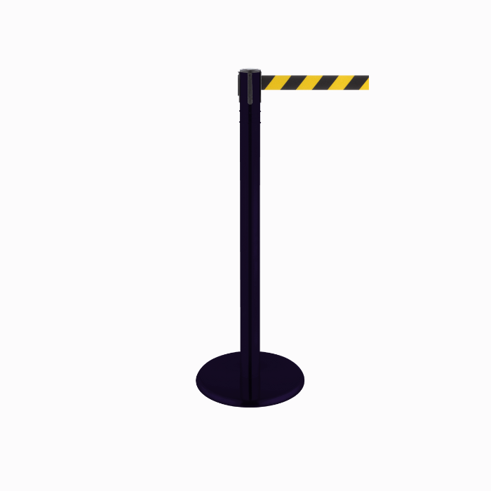 Poteau de guidage avec sangle pour délimitation zone ou foule Poteau de guidage avec sangle pour délimitation zone ou foule