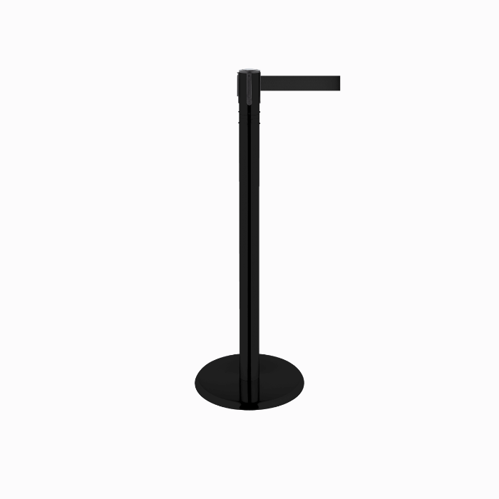 Poteau de guidage avec sangle pour délimitation zone ou foule Poteau de guidage avec sangle pour délimitation zone ou foule