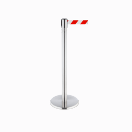 Poteau de guidage avec sangle  pour délimitation zone ou foule
