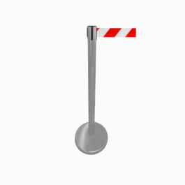 Poteau de guidage avec sangle  pour délimitation zone ou foule