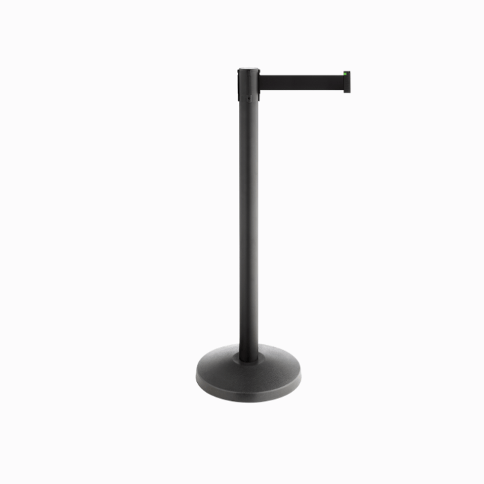 Poteau de guidage avec sangle pour délimitation zone ou foule Poteau de guidage avec sangle pour délimitation zone ou foule