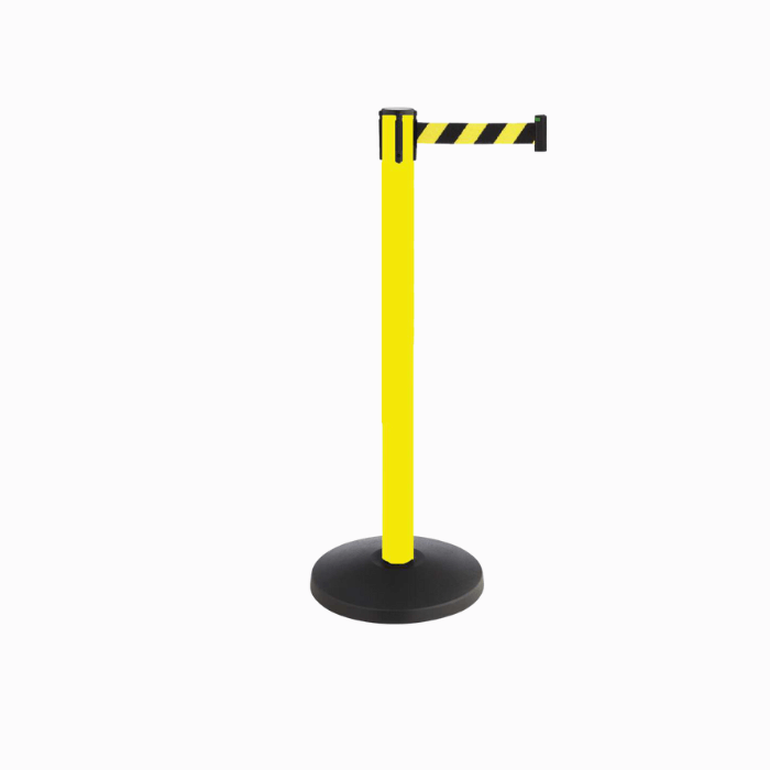 Poteau de guidage avec sangle pour délimitation zone ou foule Poteau de guidage avec sangle pour délimitation zone ou foule