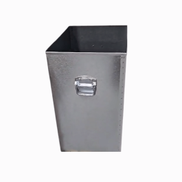 Corbeille Oléa pin du nord traité avec seau acier  – 90  litres - EUROSYLVIA