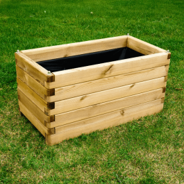 Jardinière Oléa en pin traité autoclave - 100x50cm poids: 35 kg résistante, solide et recyclable.