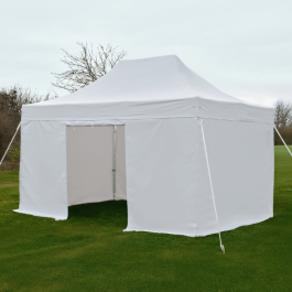 Stand Pliant Pro 3x4,5m - 13,5m², Tente, Barnum, Tonnelles, Chapiteaux, Kiosque, Tente de réception, Abri pliant