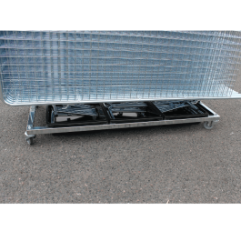 Chariot pour 24 grilles d'exposition - fabrication française