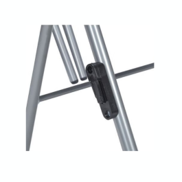 Chaise pliante Florence non accrochable en tissu enduit M1 piètement chromé