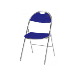 Chaise pliante Florence non accrochable tissu enduit URBAN M1 piètement chromé