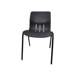 Chaise Kaline non accrochable M4 - piètement noir en  Ø 22 mm