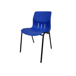 Chaise Kaline non accrochable M4 - piètement noir en  Ø 22 mm