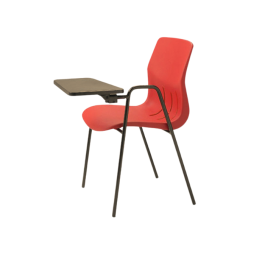 Chaise Kaline non accrochable M2 - piètement noir en  Ø 18mm  avec tablette