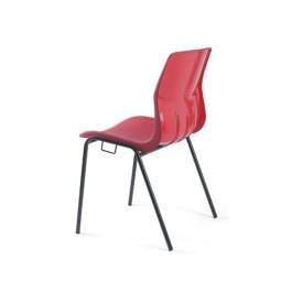 Chaise Kaline accrochable M2 - piètement noir en Ø 18 mm
